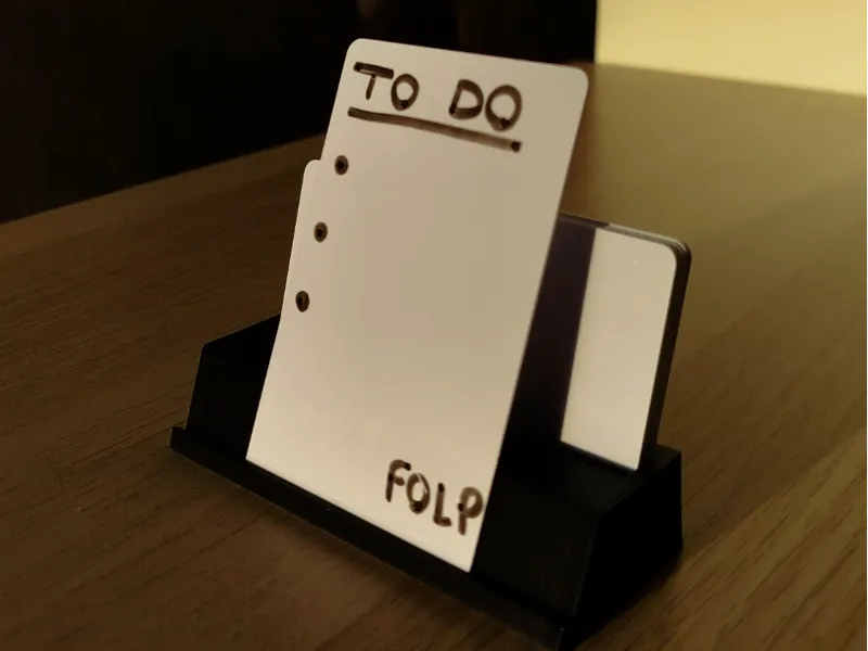 Reusable note holder