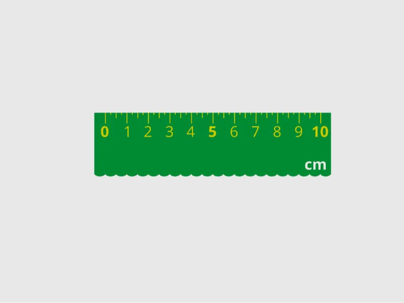 Soild 10cm Ruler