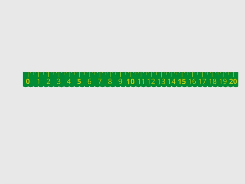 Thin 20cm Ruler