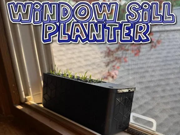 Self Watering Windowsill Planter + Level Indicator