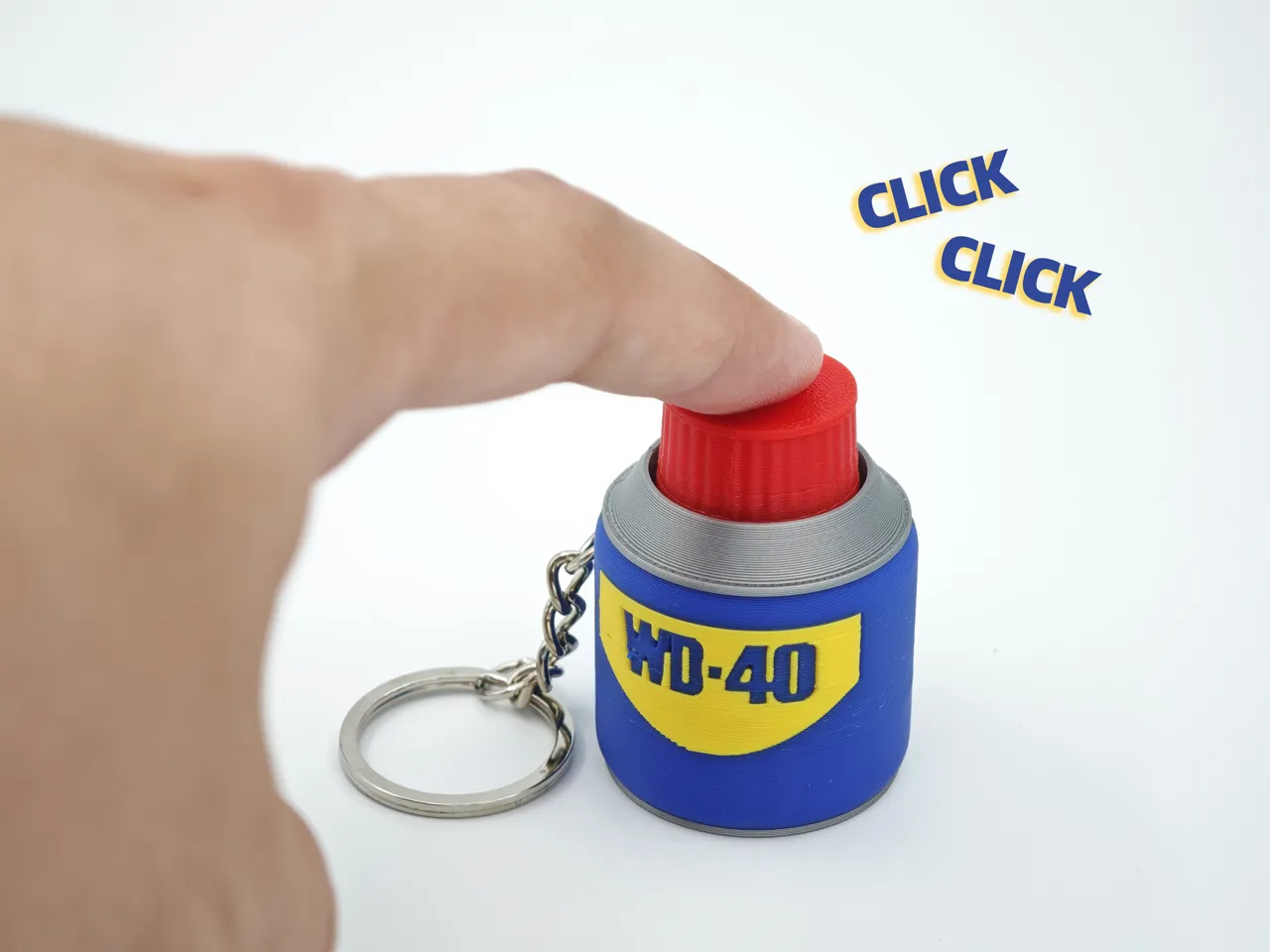 WD40 Fidget Clicker 解压按键钥匙扣 view 4