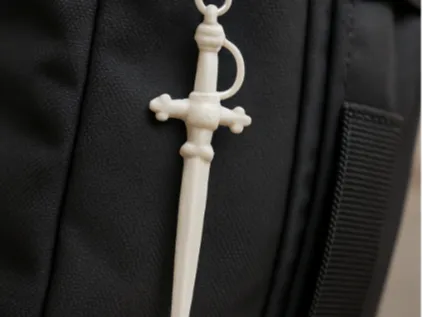 sword keychain