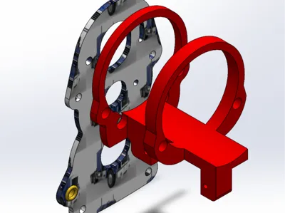 Tamiya three-speed gearbox shift linkage