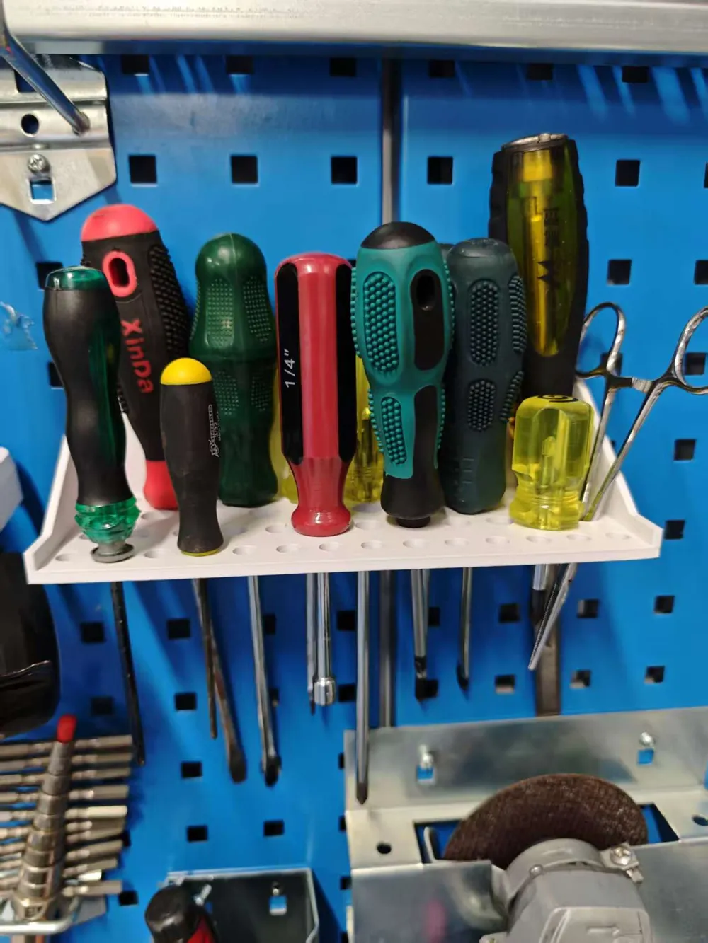 Multi-Row Screwdriver Rack - Square Pegboard by user_356035825 ...