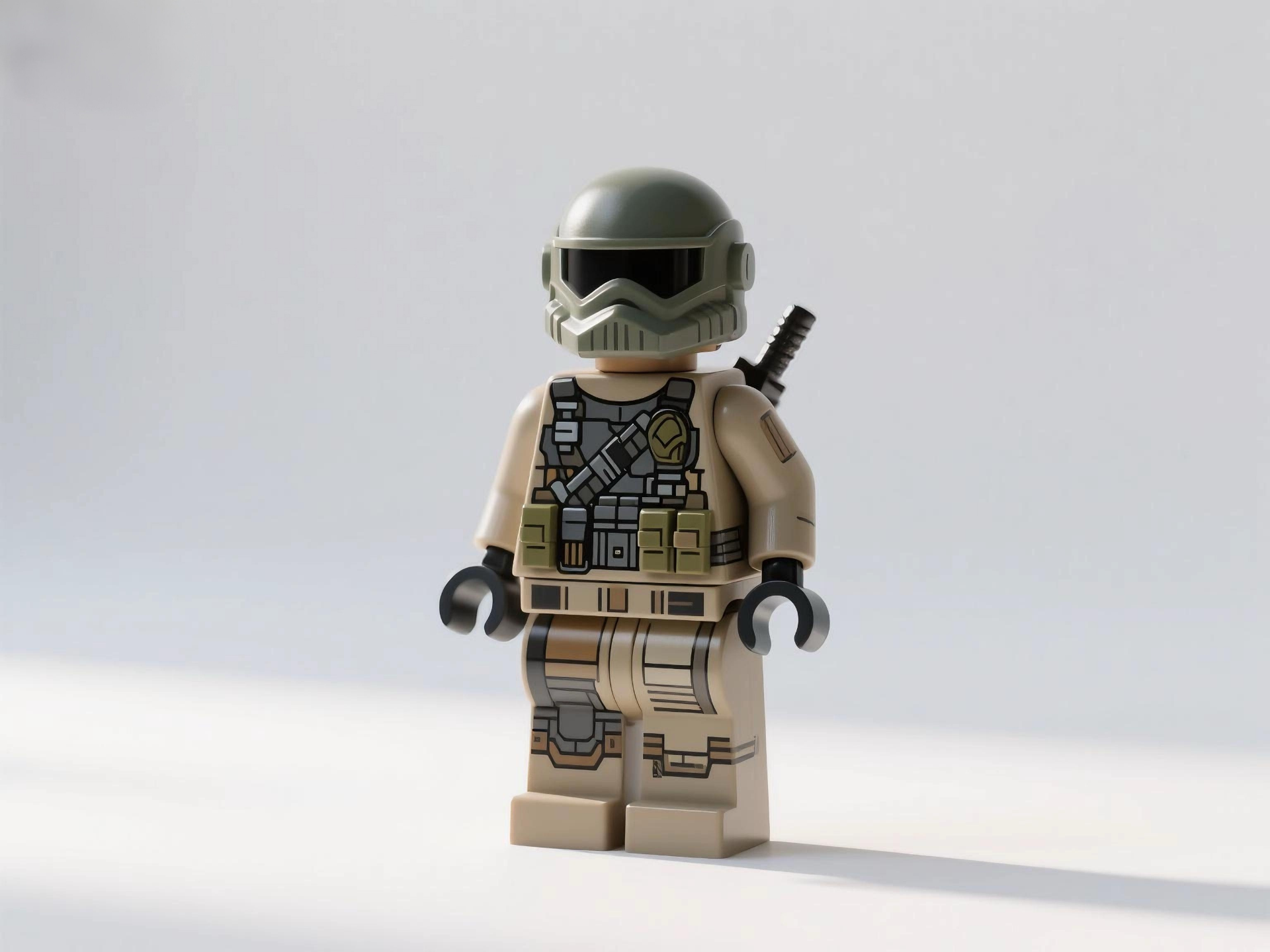 Lego Little Man Silahlı Savaşçı Entegre Baskı A1mini Uygulanabilir