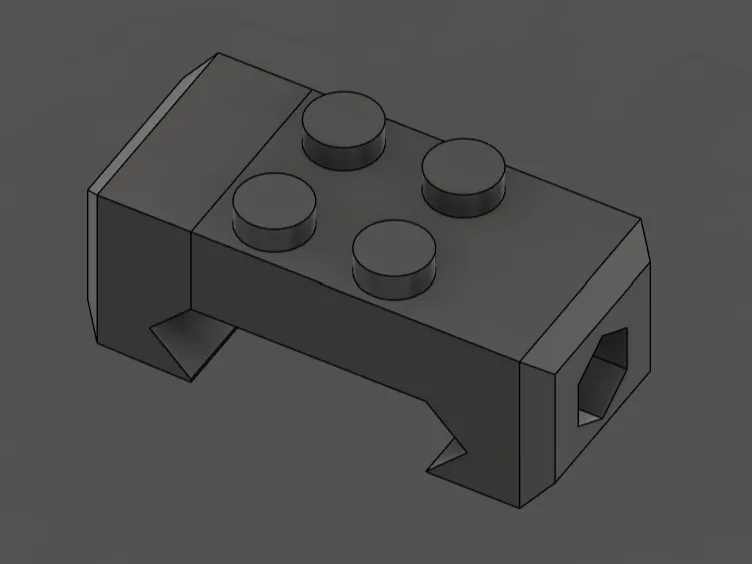 Ris rail to one famous brick adapter