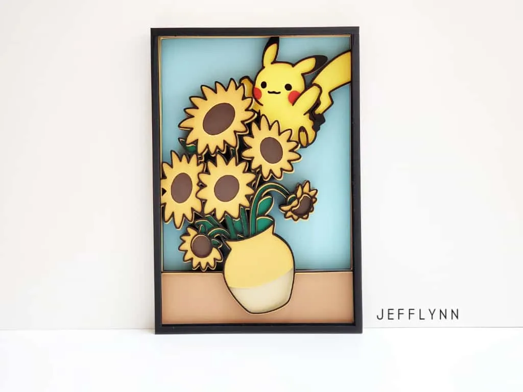 Shadow Box Pikachu The Scream - Арт и дизайн - PLA - изделие 3D-печати - фото 21