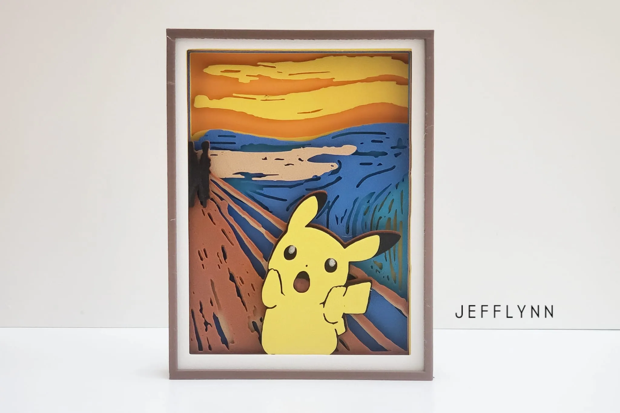 Shadow Box Pikachu The Scream - Арт и дизайн - PLA - изделие 3D-печати - фото 23