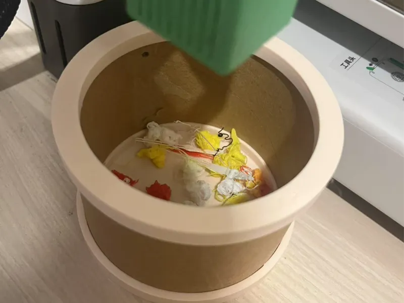 耗材纸筒再利用之储物桶 垃圾桶 储物盒可堆叠