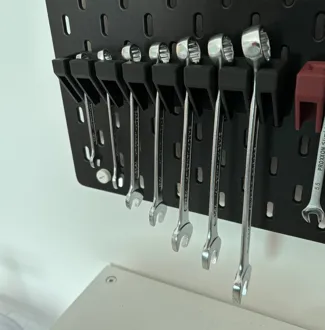 ring wrench holder Ikea Skadis T-Nuts
