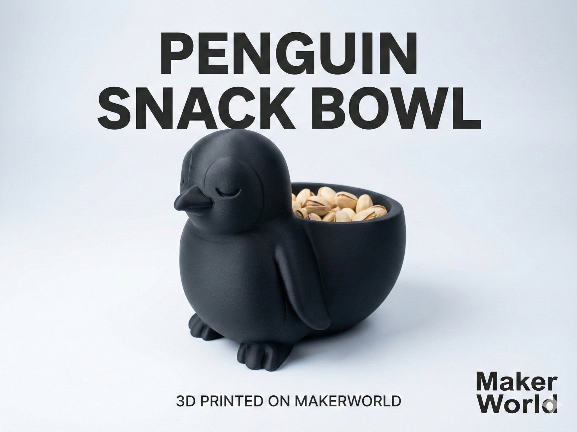 Penguin bowl - pistachio bowl.