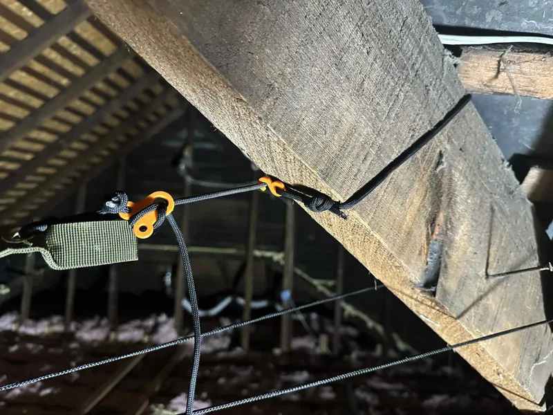 Paracord Guy Line Rocket Tension System