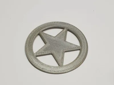 Sheriff star badge
