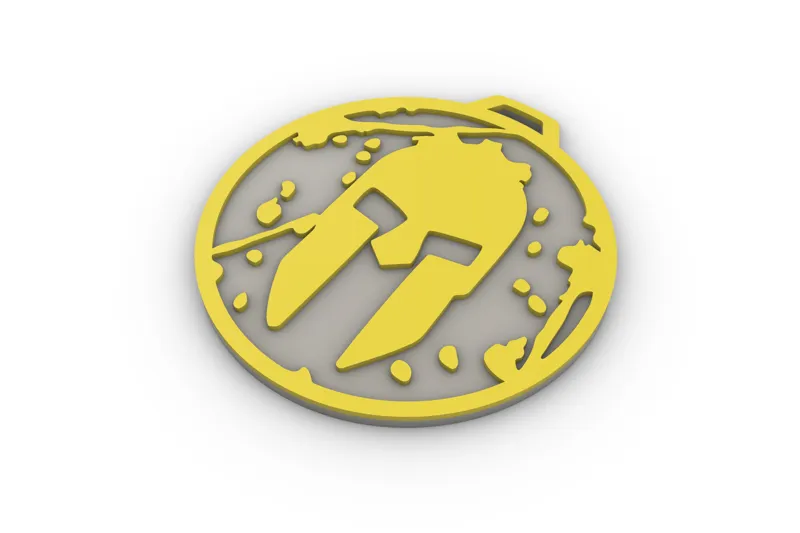 Spartan race medal