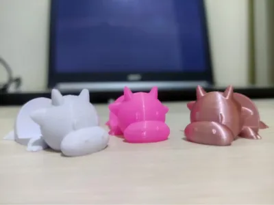 Lazy Cow Phone Stand / Keychain