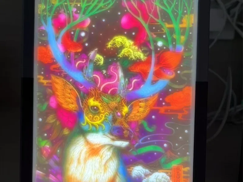 浮世绘风格神鹿