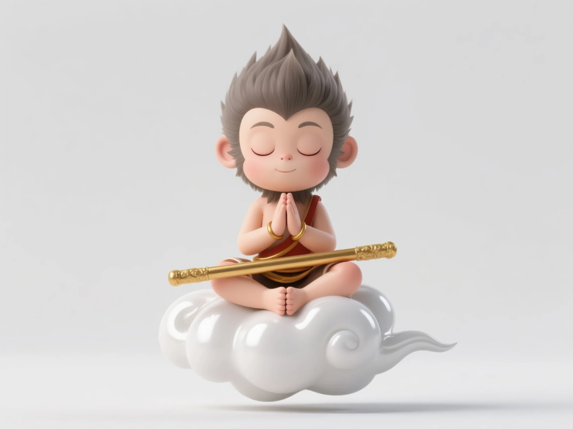 Sun Wukong Sak Sınırı Bulut Figürü Entegre Baskı A1mini Uygulanabilir