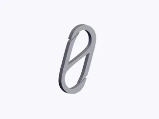 S Hook Carabiner (01) Double Link