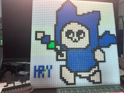 Palico Pixel Art Monster Hunter Abstract Cat