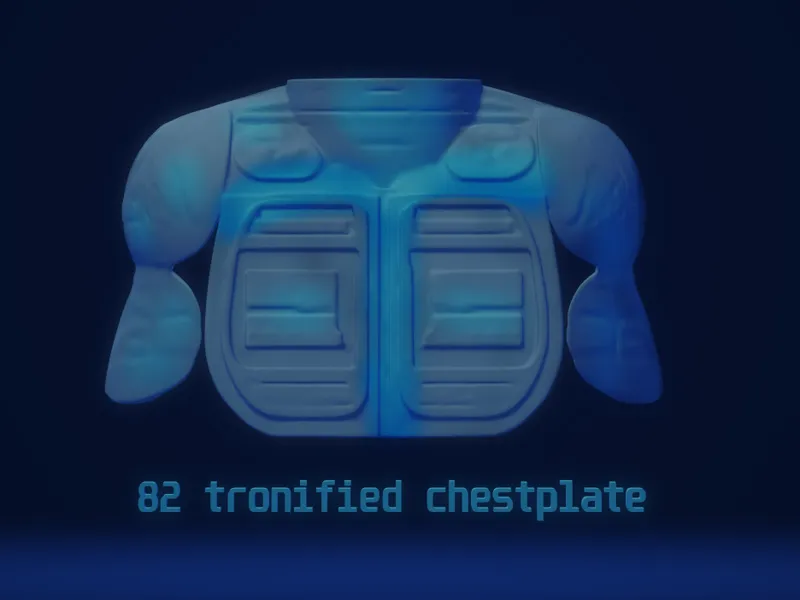 Tronified chestplate cosplay 