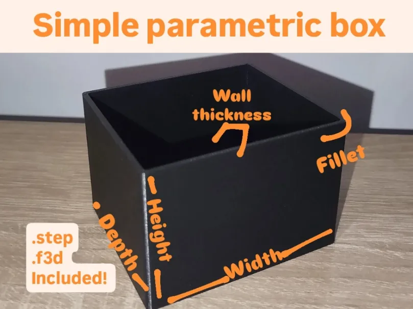 Parametic Box Example Simple Parametric Box / Sorting Tray - Free 3D Print Model - MakerWorld