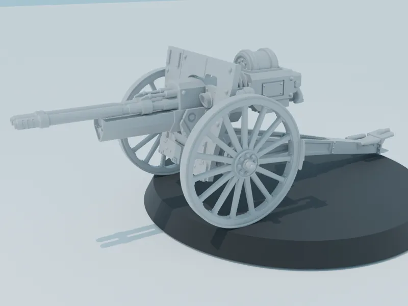 法国 M1897型 75毫米 野战炮 军用火炮
