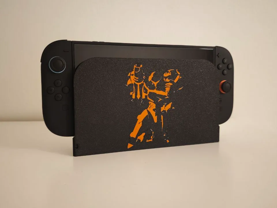 Switch 2 Mario Model Switch 2 dock cover - Super Mario silhouette - Free 3D Print Model ...