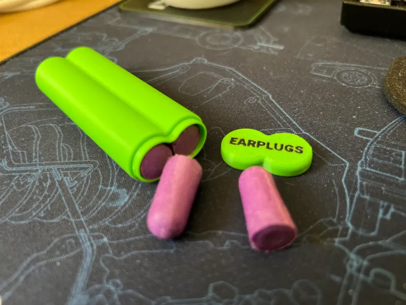 Foam Earplug Case (6-pairs)