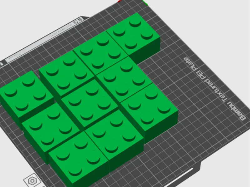 blocks scaled bigger than usual building blocks