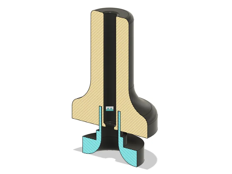 Modified Creality Space Pi Filament Guide