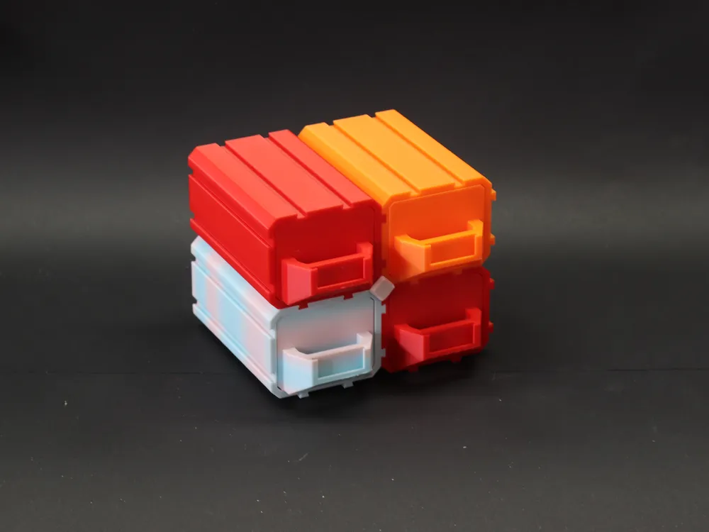 Stackable Mini Drawer Storage System by 虾七八想 MakerWorld: Download Free ...