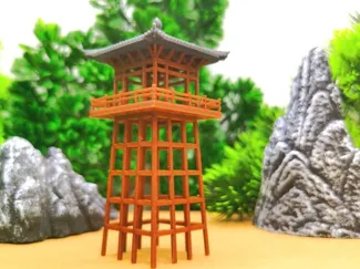 瞭望亭古建筑摆件