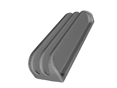 Minimal 2-Slot Cable Organizer With Space for Logo