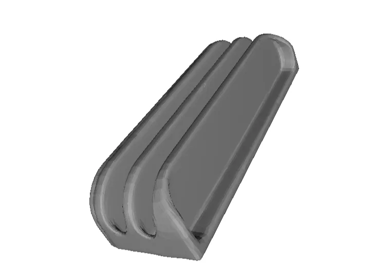 Minimal 2-Slot Cable Organizer With Space for Logo