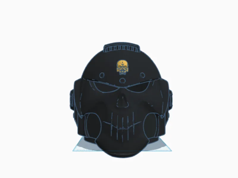 marine skull gas helmet 