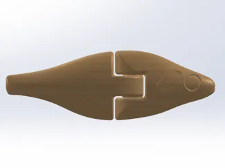 Built-in hinge swimbait