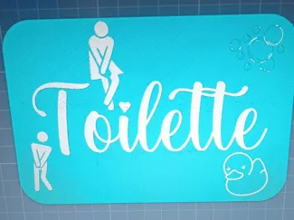 targhetta toilette