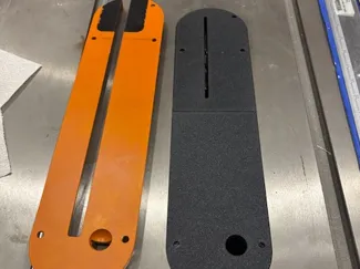 Ridgid 4560 Table Saw throat plate zero clearance