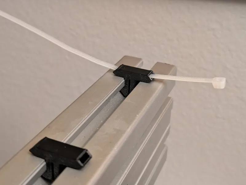 Zip Tie Clip 45 mm T Slot Extrusion