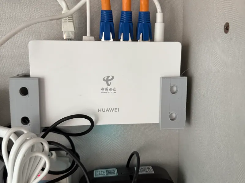 弱电箱路由器，猫盒子挂墙支架 