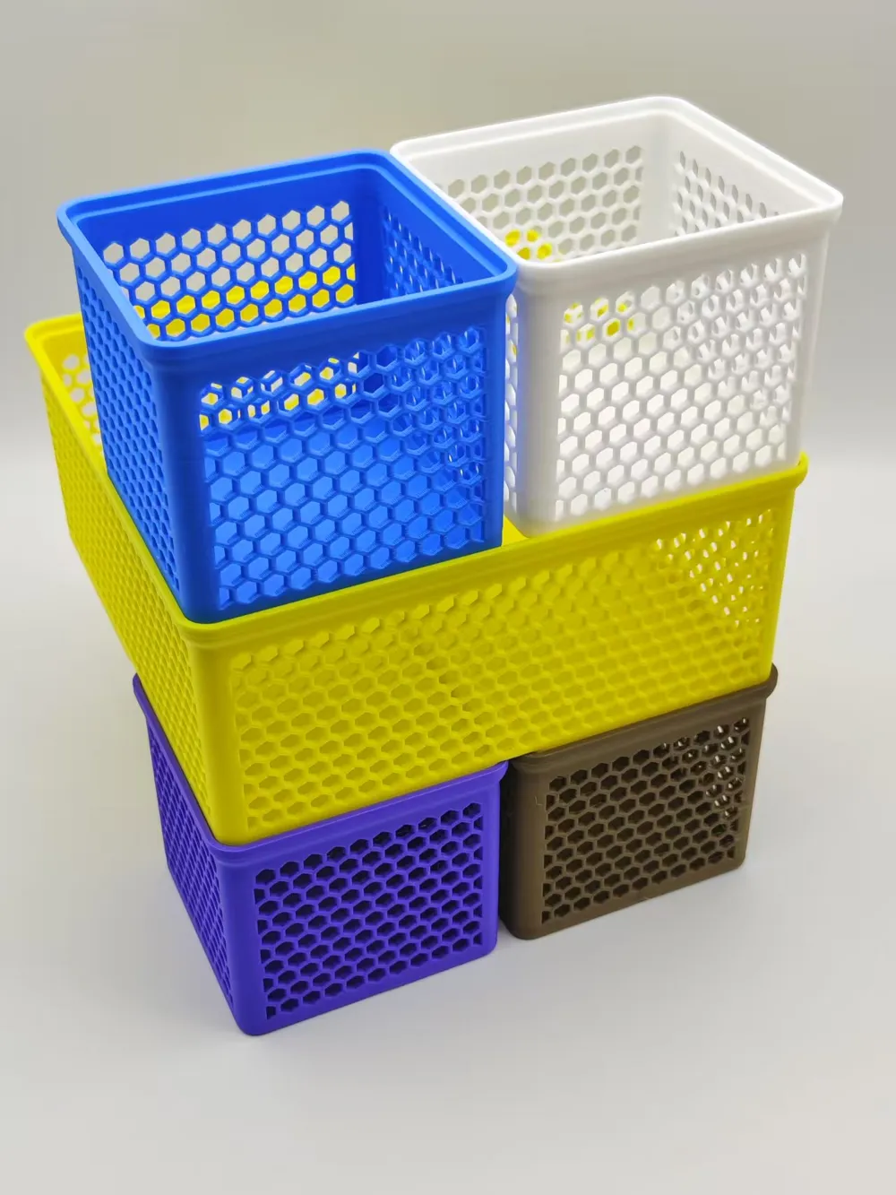 Interlocking Stackable Storage Boxes of Varying Sizes - Customizable ...