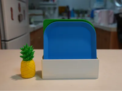 Bone Dish, Dinner Plate, Small Fruit Plate - with Storage and Draining Box