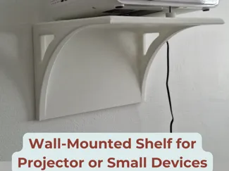 Wall-Mounted Shelf for Projector or Small Devices