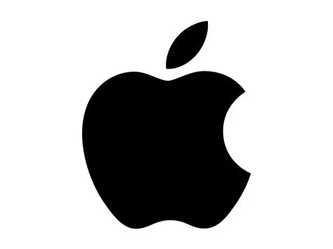 Logo Apple 3D Negative