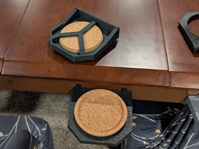 Project Ironsides Cork Cupholders