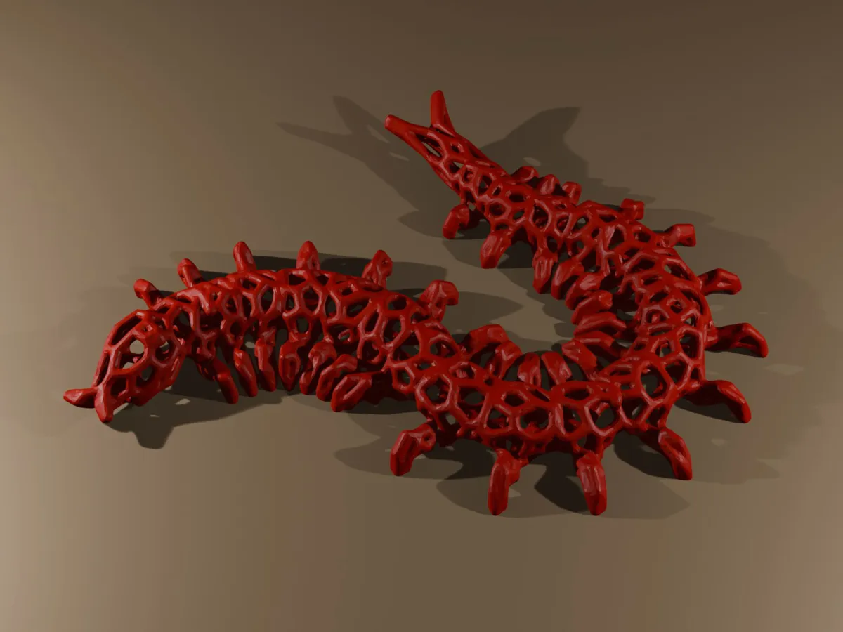Mille-pattes façon voronoi