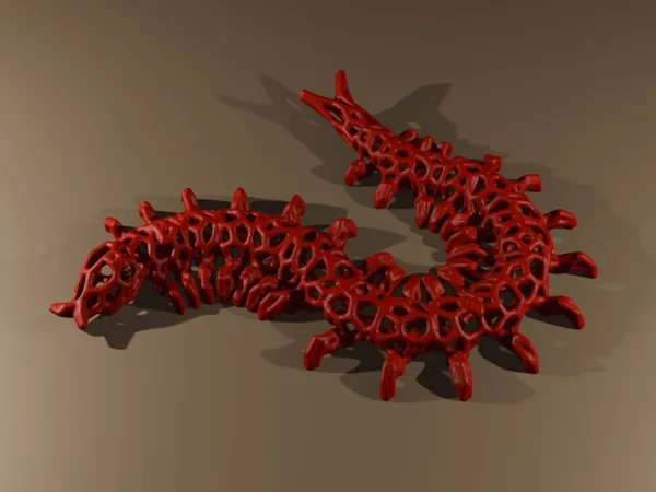 Mille-pattes façon voronoi