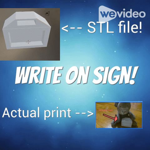 Write-On PLA Sign!