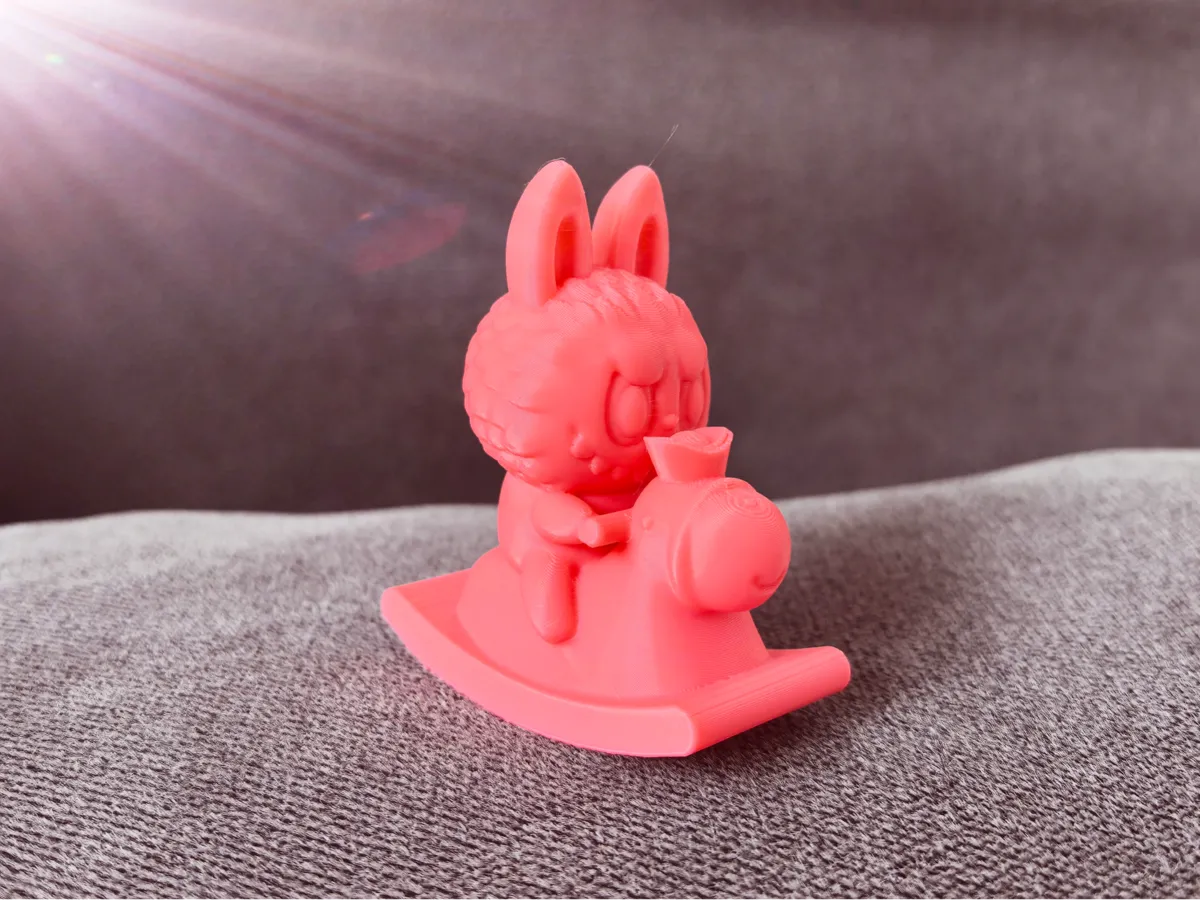 Labubu rocking horse toy, cartoon Labubu cute rocking horse - Free 3D ...