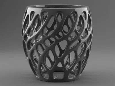 Voronoi Elegance – 3D Printed Modern Vase